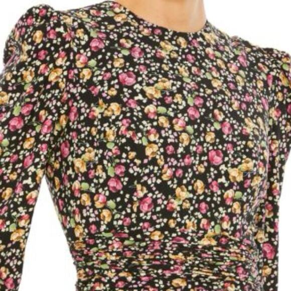MAC DUGGAL 26916 Floral Print Long Sleeve Dress Size 16 New with Tag MSRP $498 - Picture 4 of 11